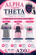 💗 ALPHA SIGMA THETA CUSTOM DESIGN SHIRTS 💗