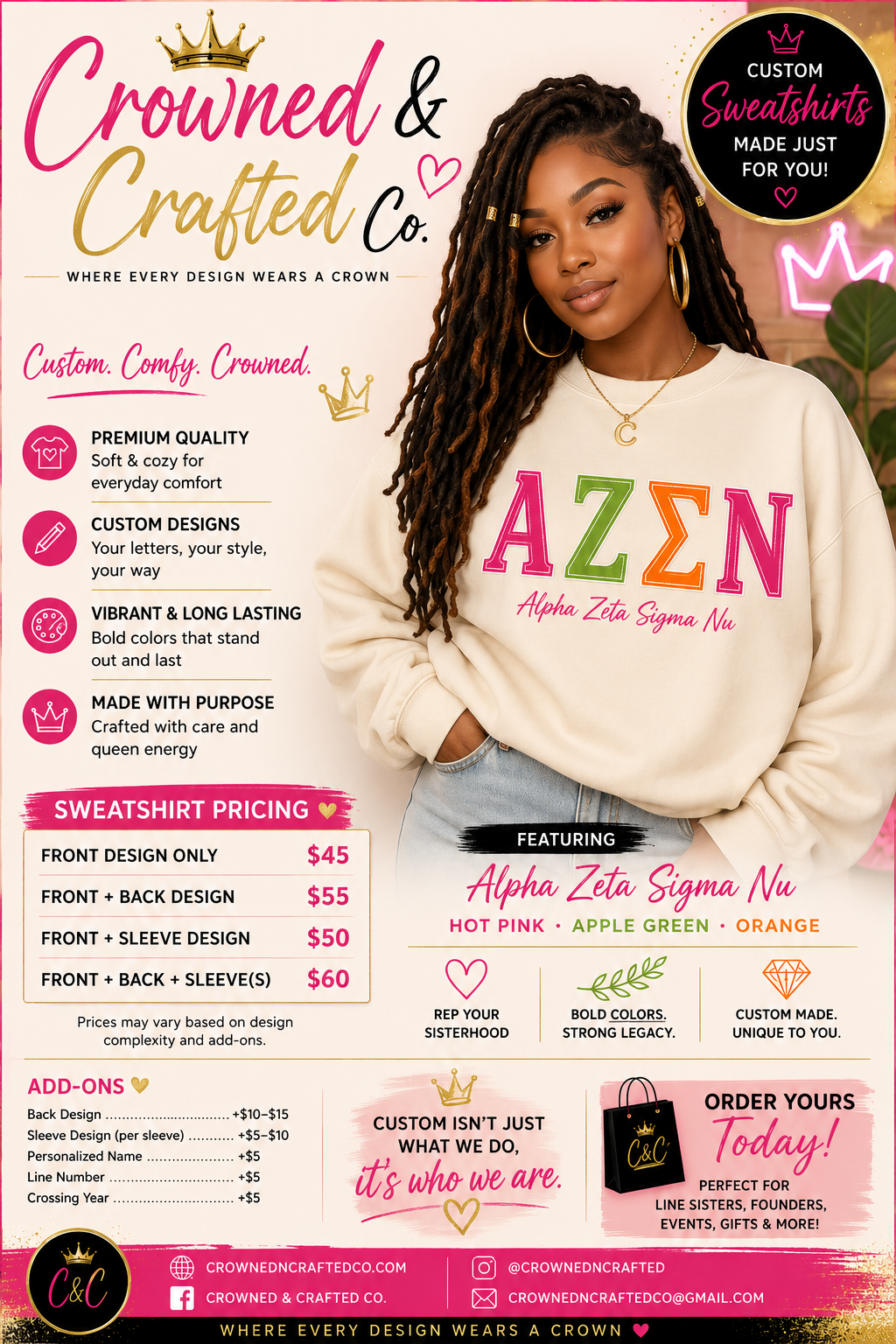 Custom Sorority Sweatshirts