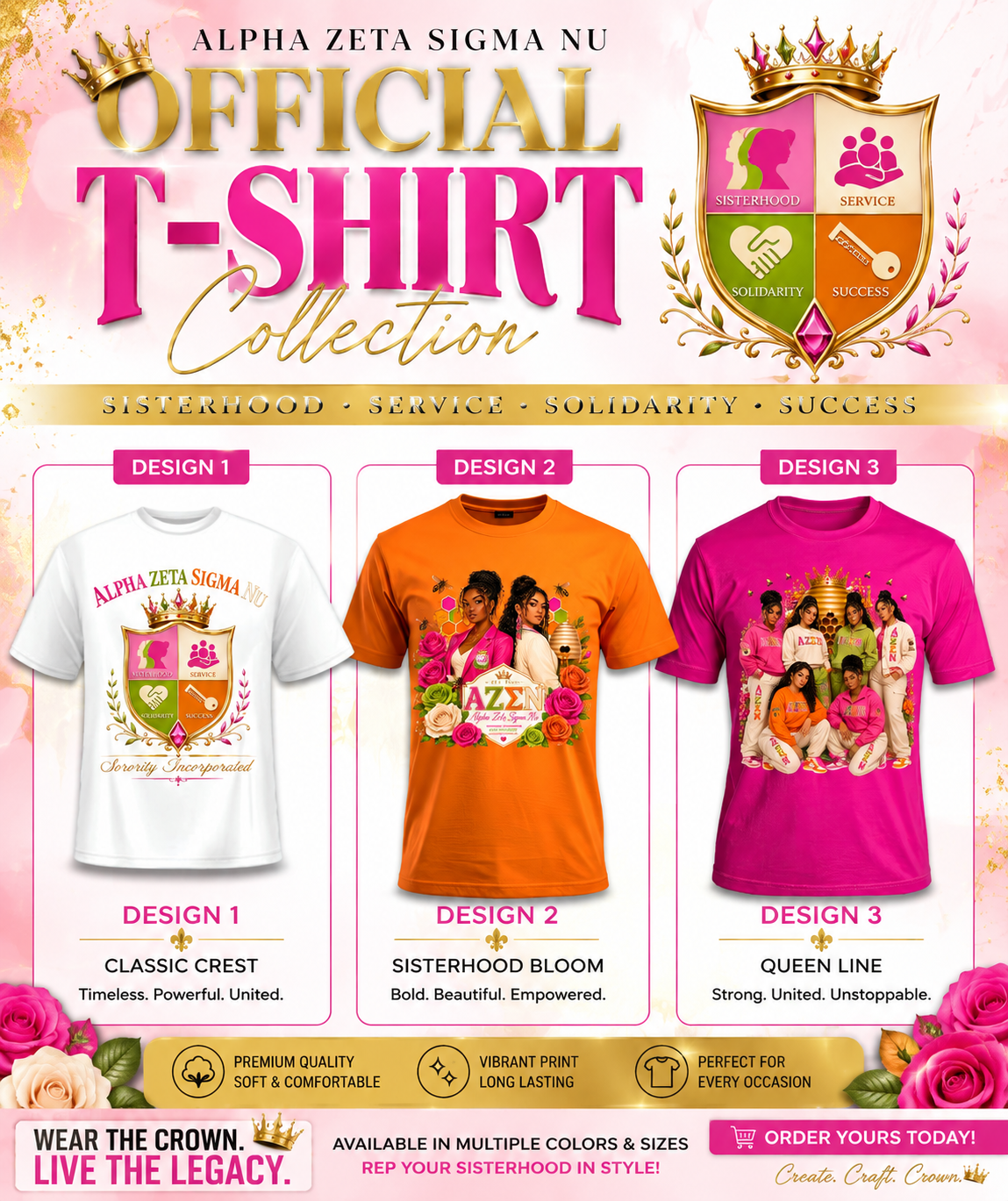 Alpha Zeta Sigma Nu Official T-Shirt Collection