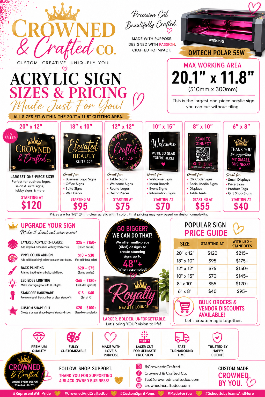 Custom Acrylic Signs