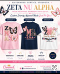 Custom Zeta Nu Alpha Sorority Shirt